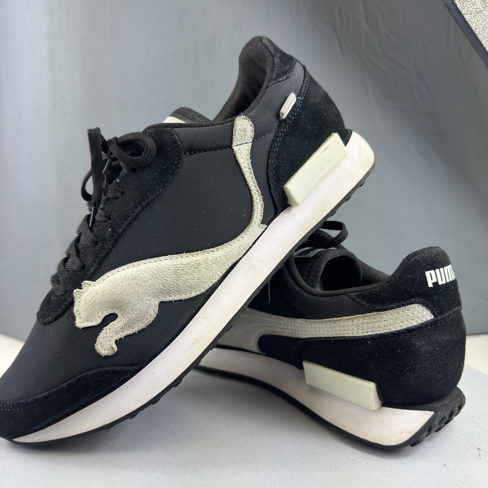 Puma Future Rider The Cat Mens Size 11 Black White Casual Shoes Sneaker